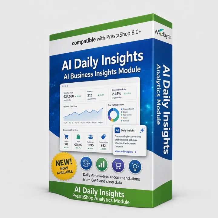 PrestaShop AI analytics and daily business insights