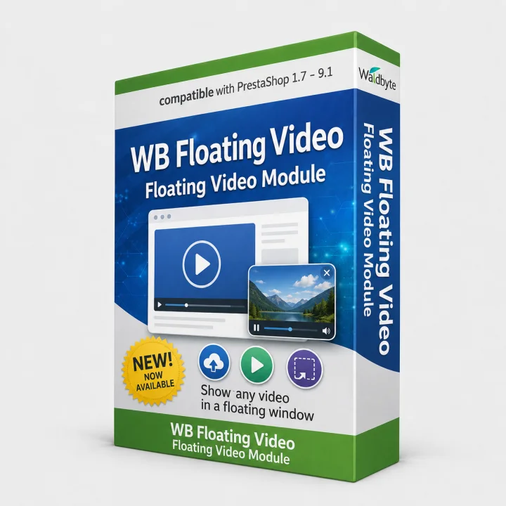Floating product video for PrestaShop